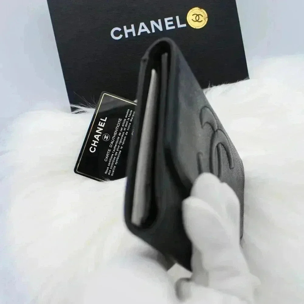Chanel Caviar Interlocking CC Logo  TriFold Wallet - Picture 8 of 16